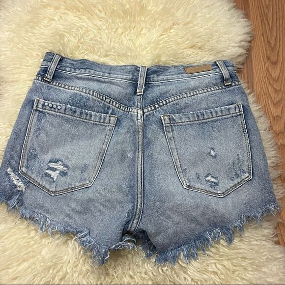 BLANK NYC Distressed High Rise Cut Off Shorts 27 - Picture 3 of 9